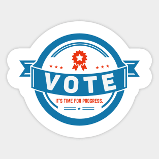 VOTE for the Future It`s Time for Progress Sticker